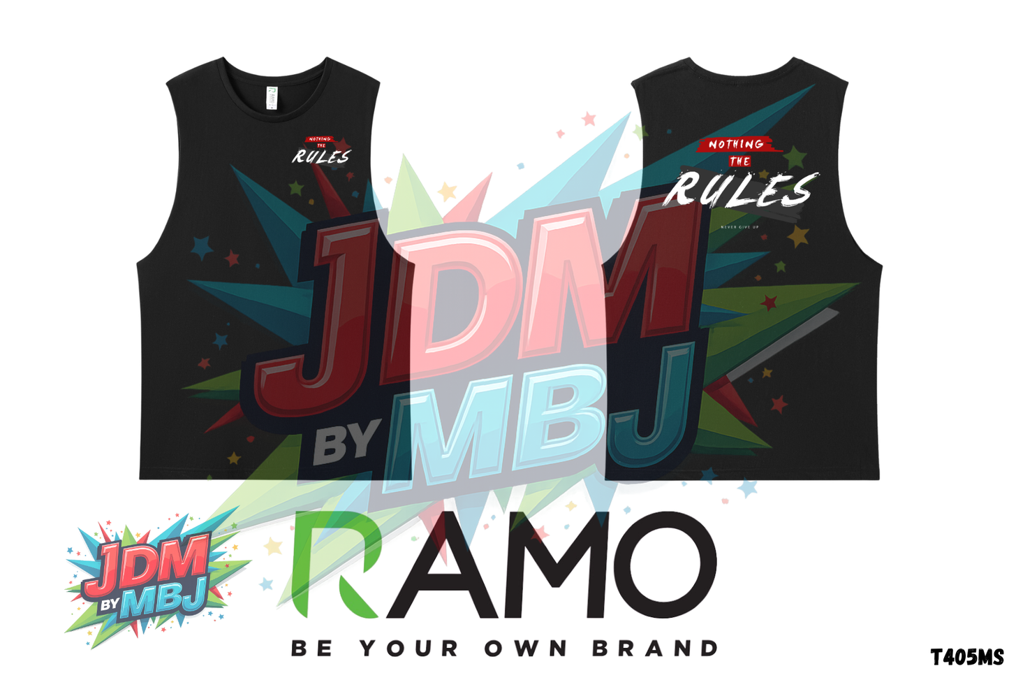 Nothing The Rules "Never Give Up" - Singlet