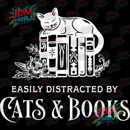 Iron On - Easily Distributed (Cat) DTF 20cm