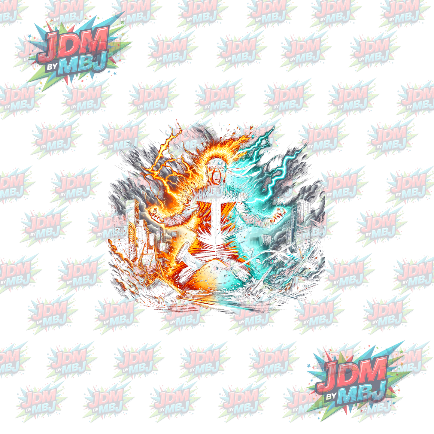 Iron On - Naruto 'Halftone' DTF