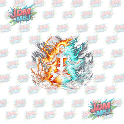 Iron On - Naruto 'Halftone' DTF