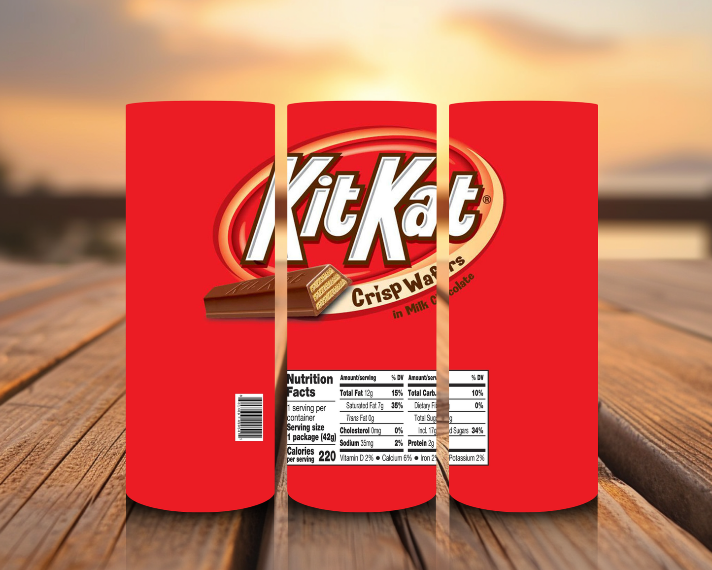 Inspirado en impresiones de sublimación de snacks