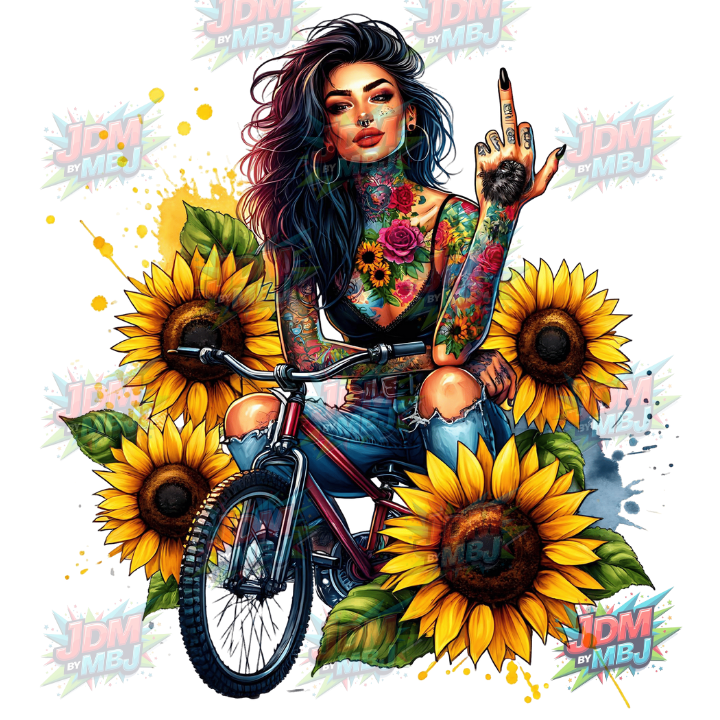 Iron On - Tattoo Girl DTF 25cm