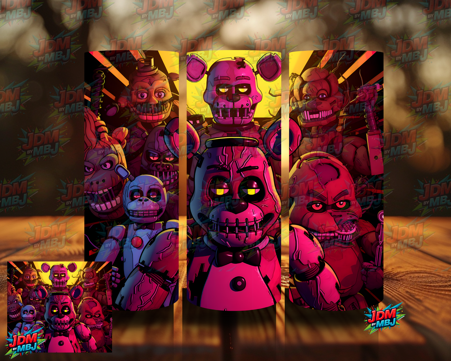 Inspired by Five Nights of Freddy Sublimation Prints