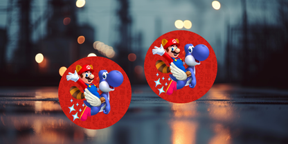 Impresiones de sublimación de posavasos de Super Mario (8 por página)