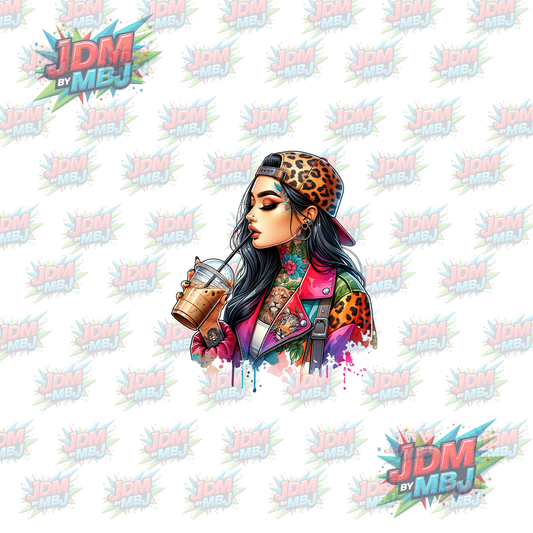 Iron On - Tattoo Girl DTF
