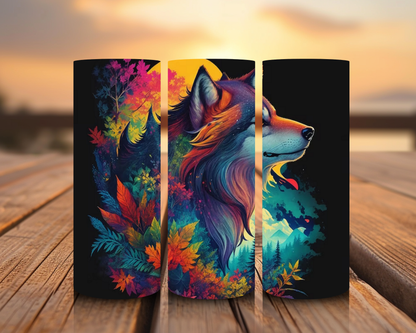 Inspirado en impresiones de sublimación de lobos