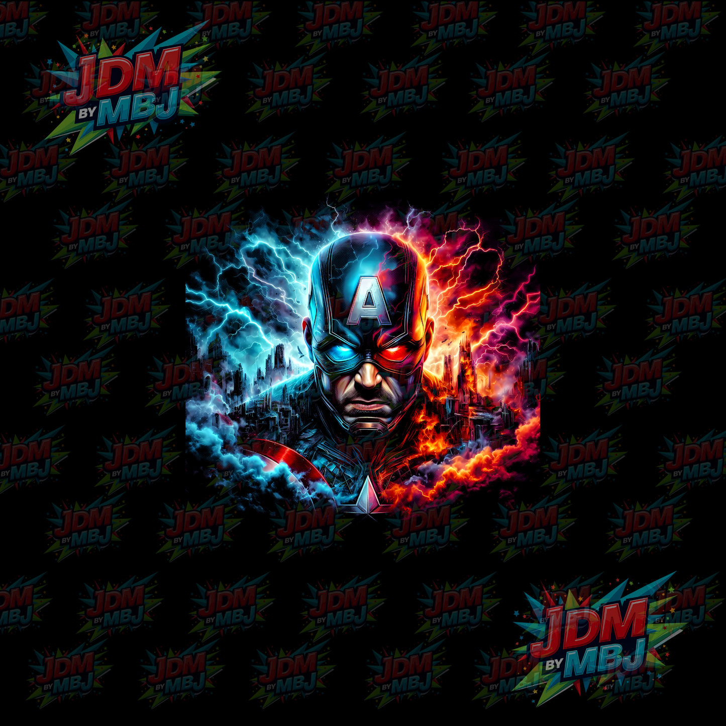 Iron On - Superhero Halftone DTF