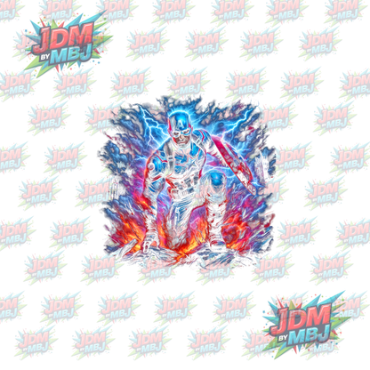 Iron On - Superhero Halftone DTF