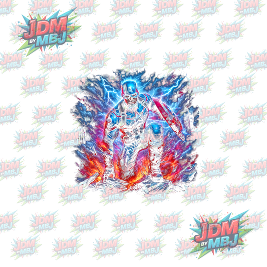 Iron On - Superhero Halftone DTF