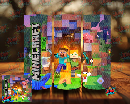 Rhinestone Minecraft 20oz Sublimation Prints