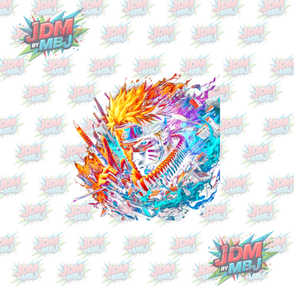 Iron On - Naruto 'Halftone' DTF