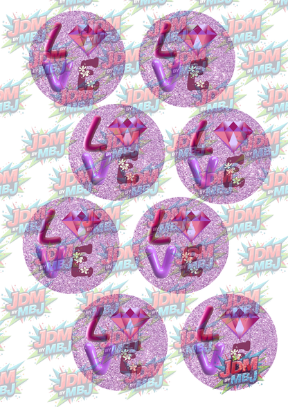 Impresiones de sublimación de posavasos para coche (8 por página)