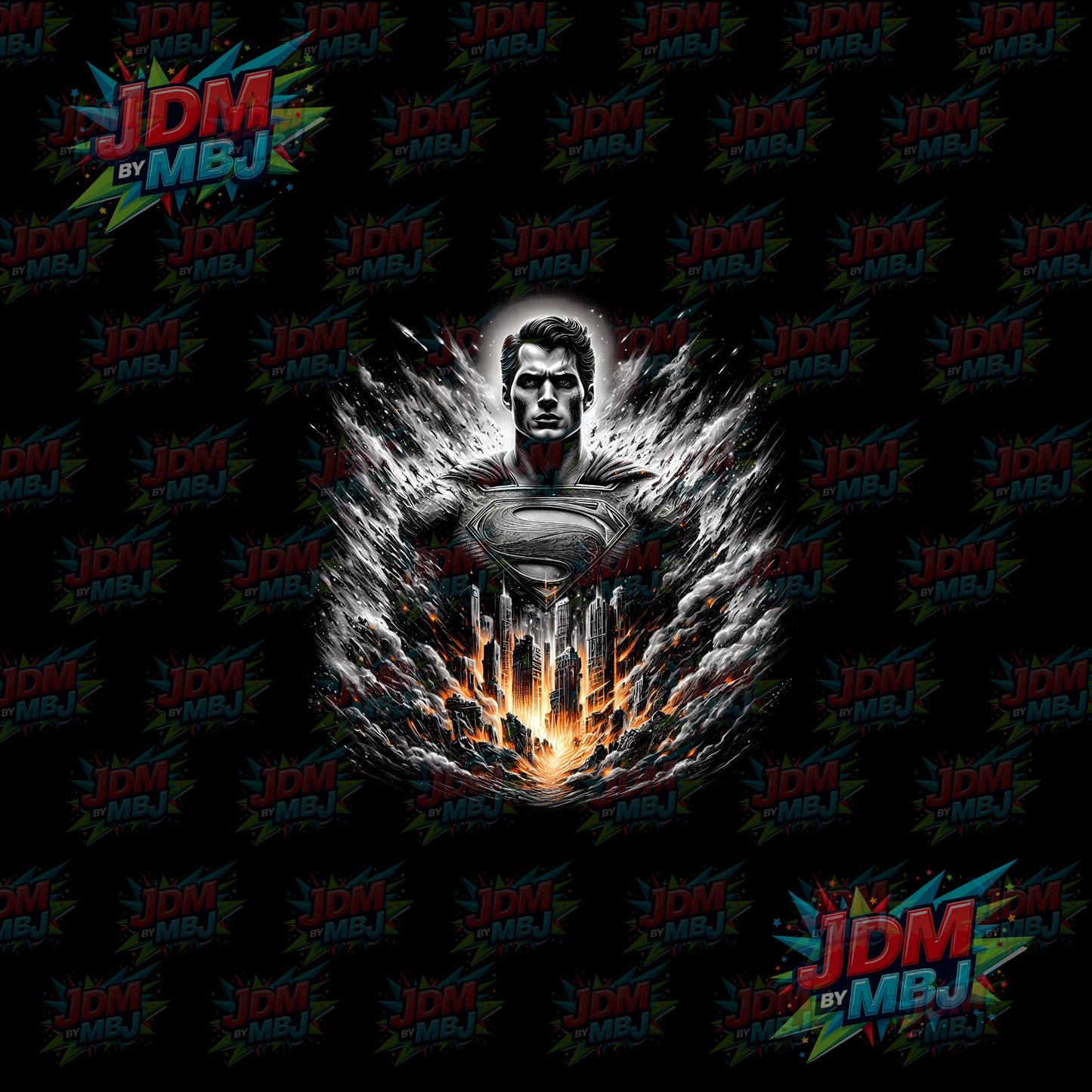 Iron On - Superhero Halftone DTF