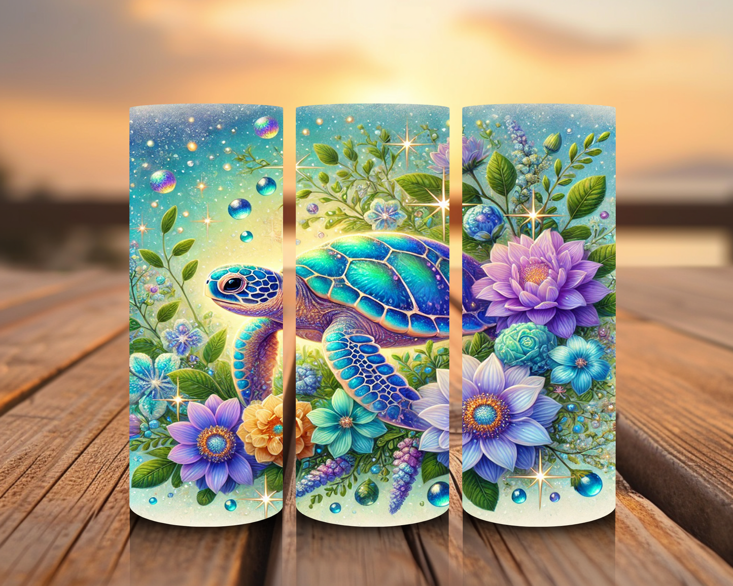 Inspirado en las impresiones de sublimación de tortugas