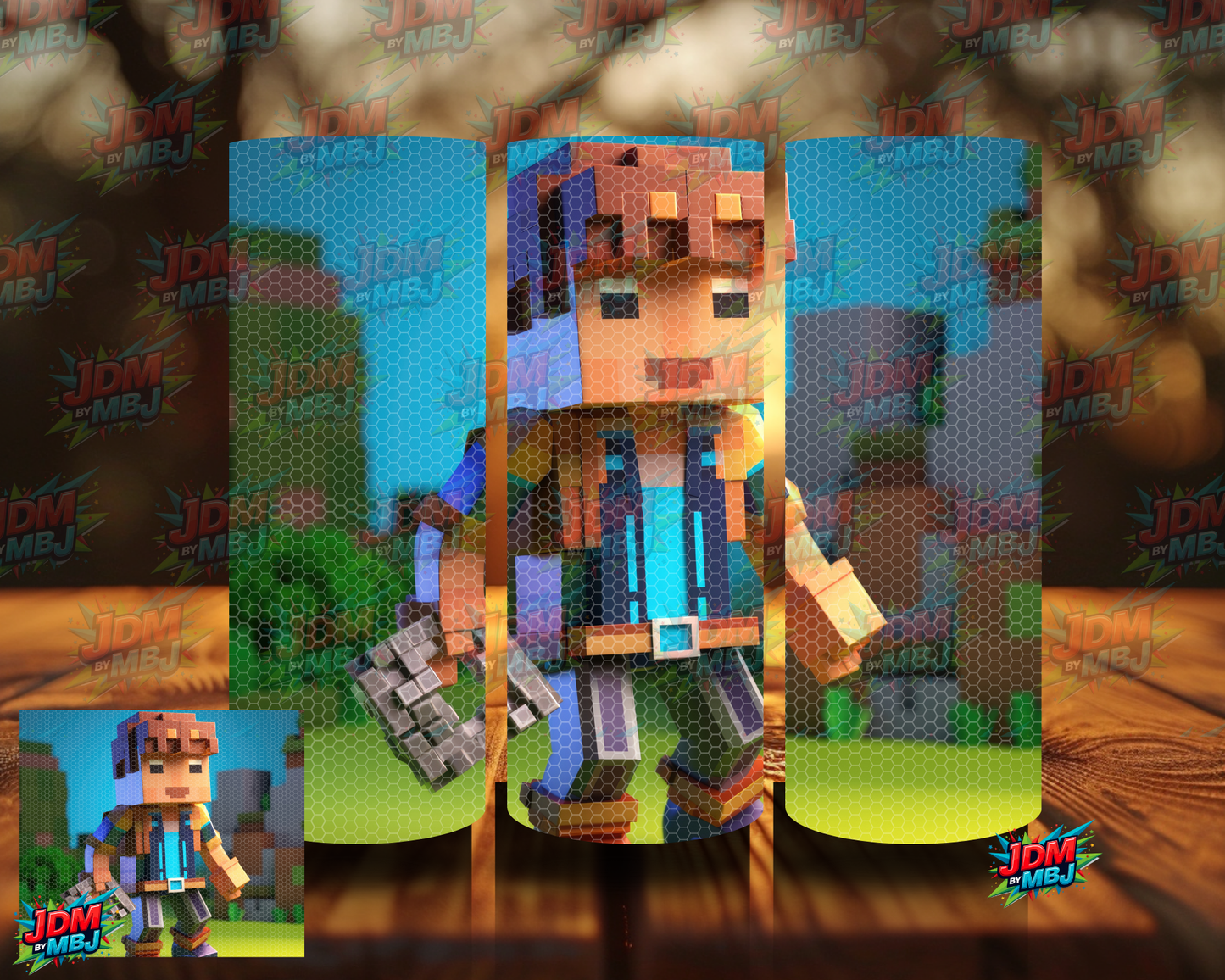 Rhinestone Minecraft 20oz Sublimation Prints