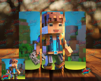 Rhinestone Minecraft 20oz Sublimation Prints