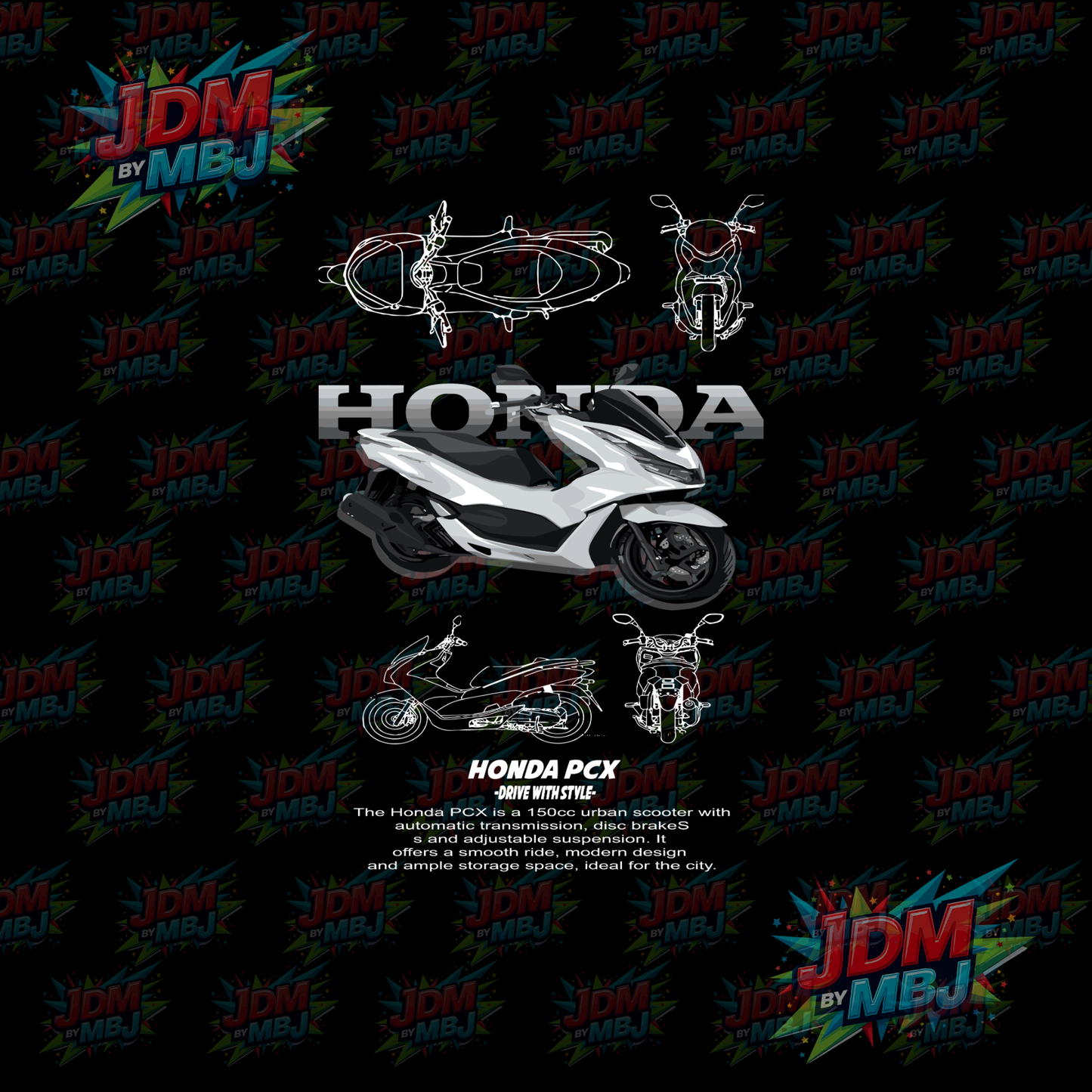 Iron On - Motorcycle  DTF
