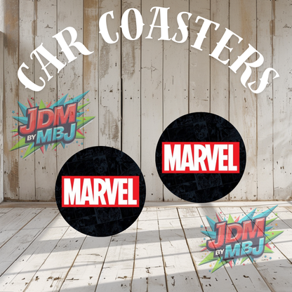 Juego de 2 posavasos para coche fabricados