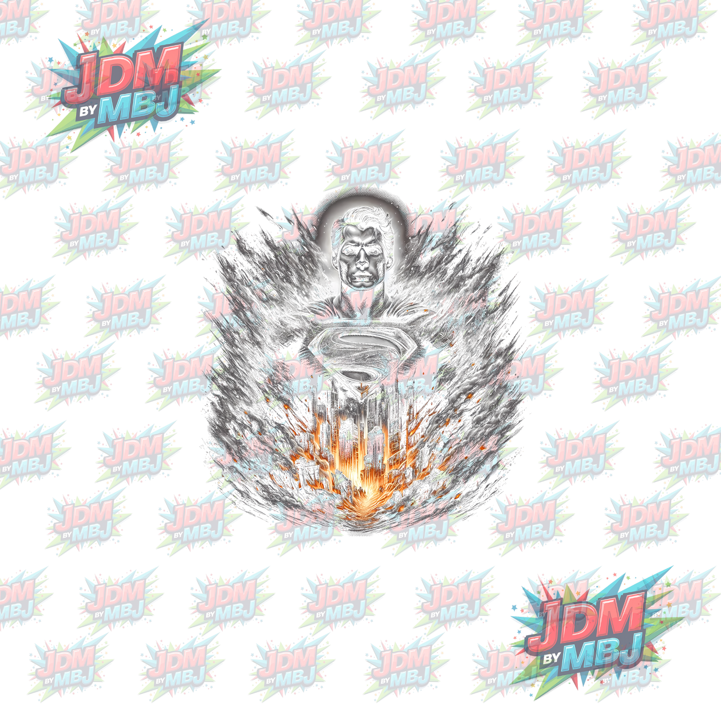 Iron On - Superhero Halftone DTF