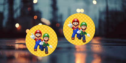 Impresiones de sublimación de posavasos de Super Mario (8 por página)