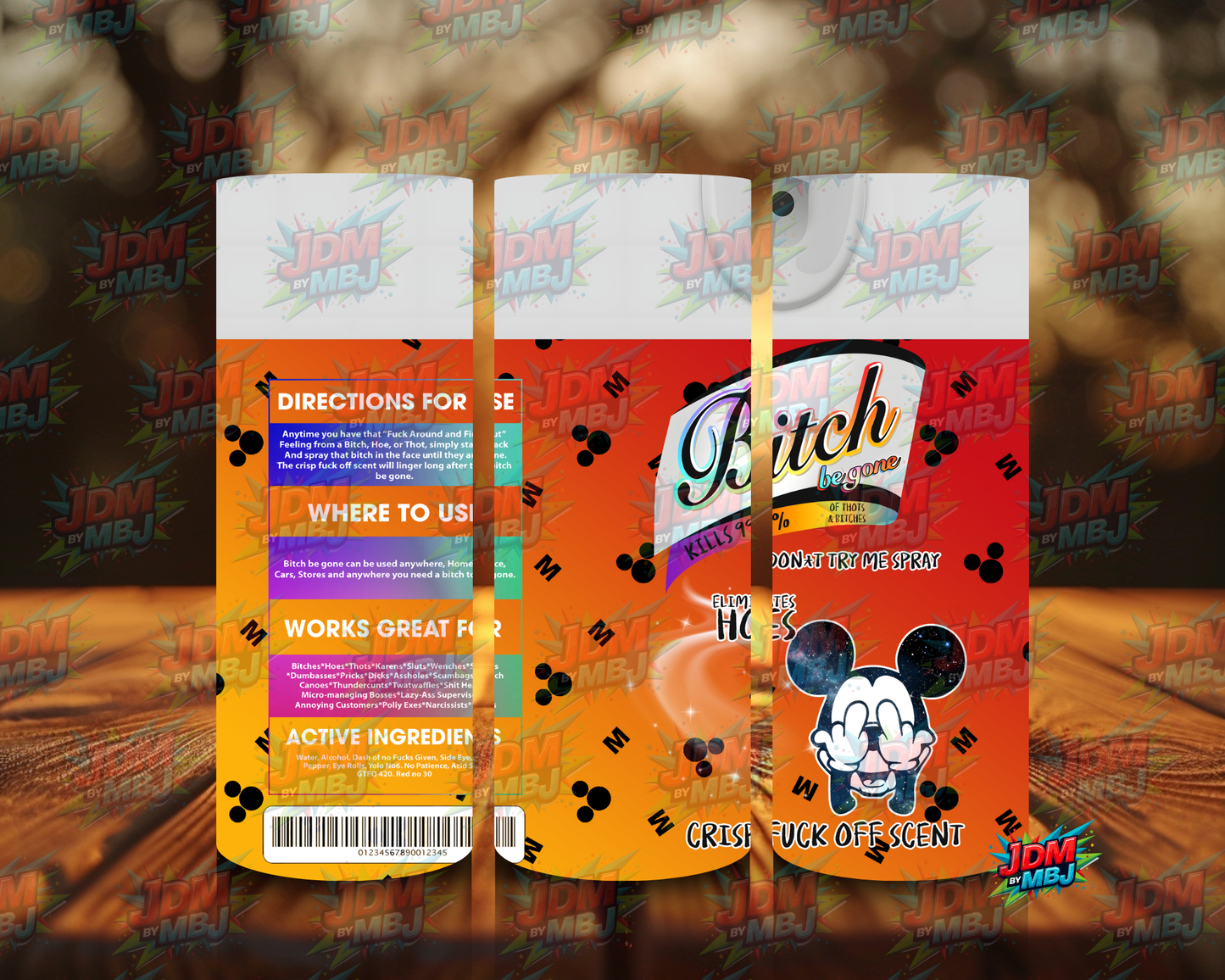 Inspired by Bi*ch be Gone Sublimation Prints