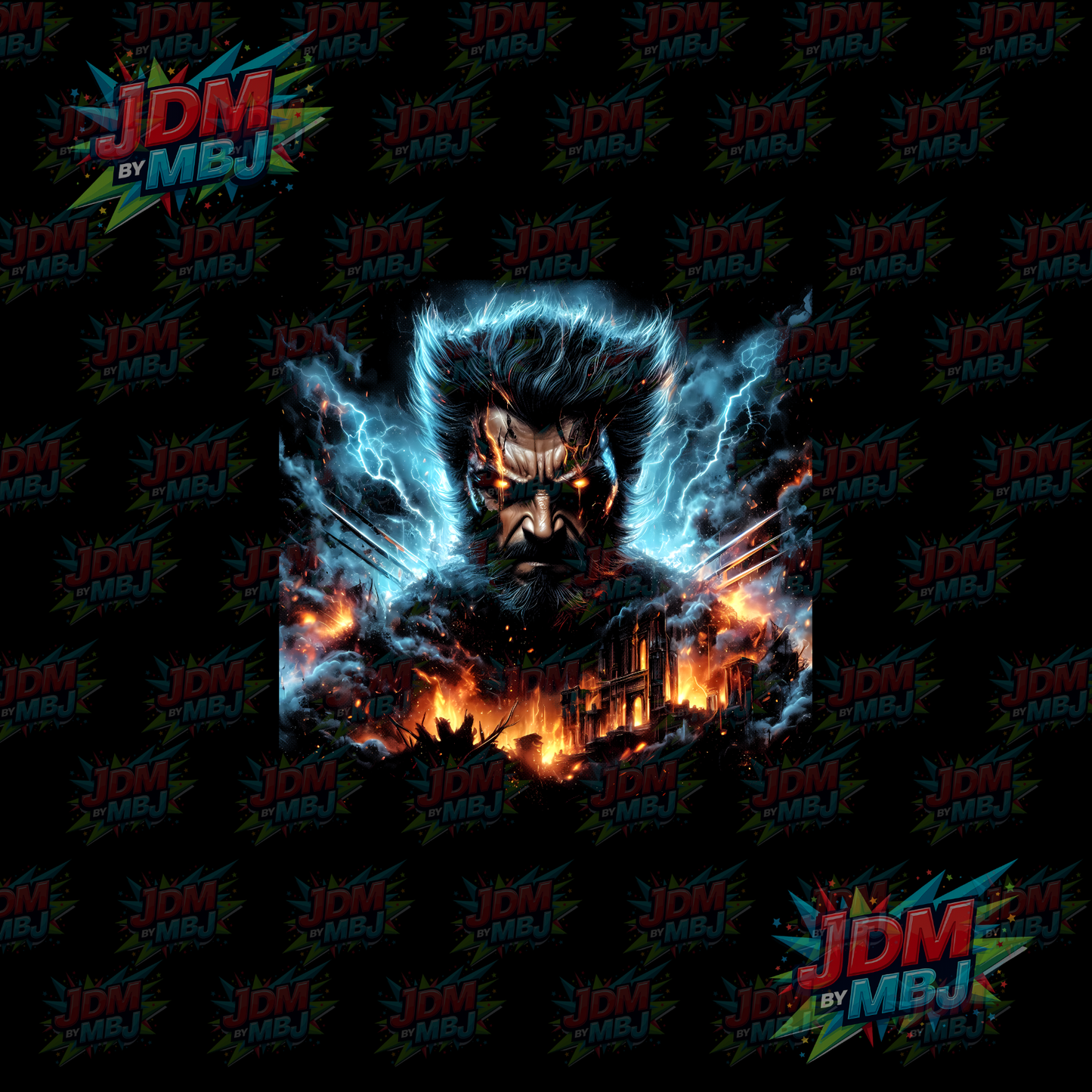 Iron On - Superhero Halftone DTF