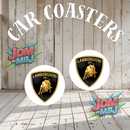 Juego de 2 posavasos para coche fabricados