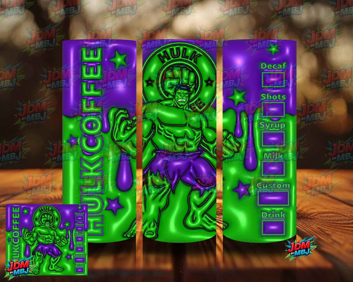 Bubble Style "Coffee" Sublimation Prints