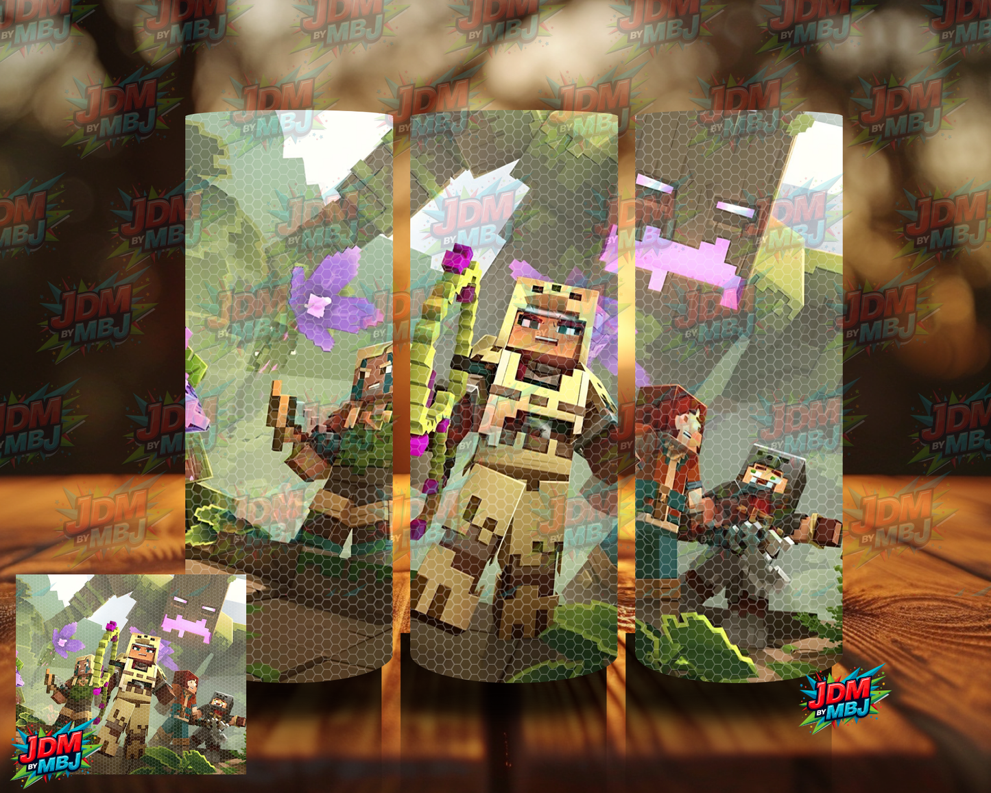 Rhinestone Minecraft 20oz Sublimation Prints