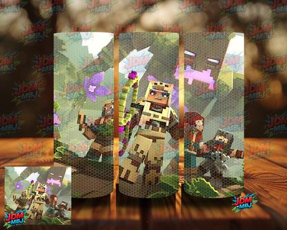 Rhinestone Minecraft 20oz Sublimation Prints