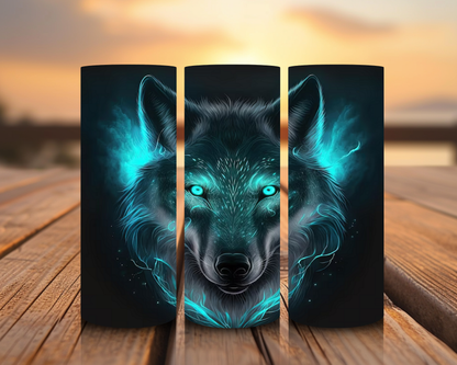 Inspirado en impresiones de sublimación de lobos