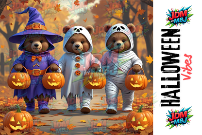 Inspirado en las impresiones de sublimación de Halloween