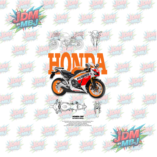 Iron On - Motorcycle  DTF