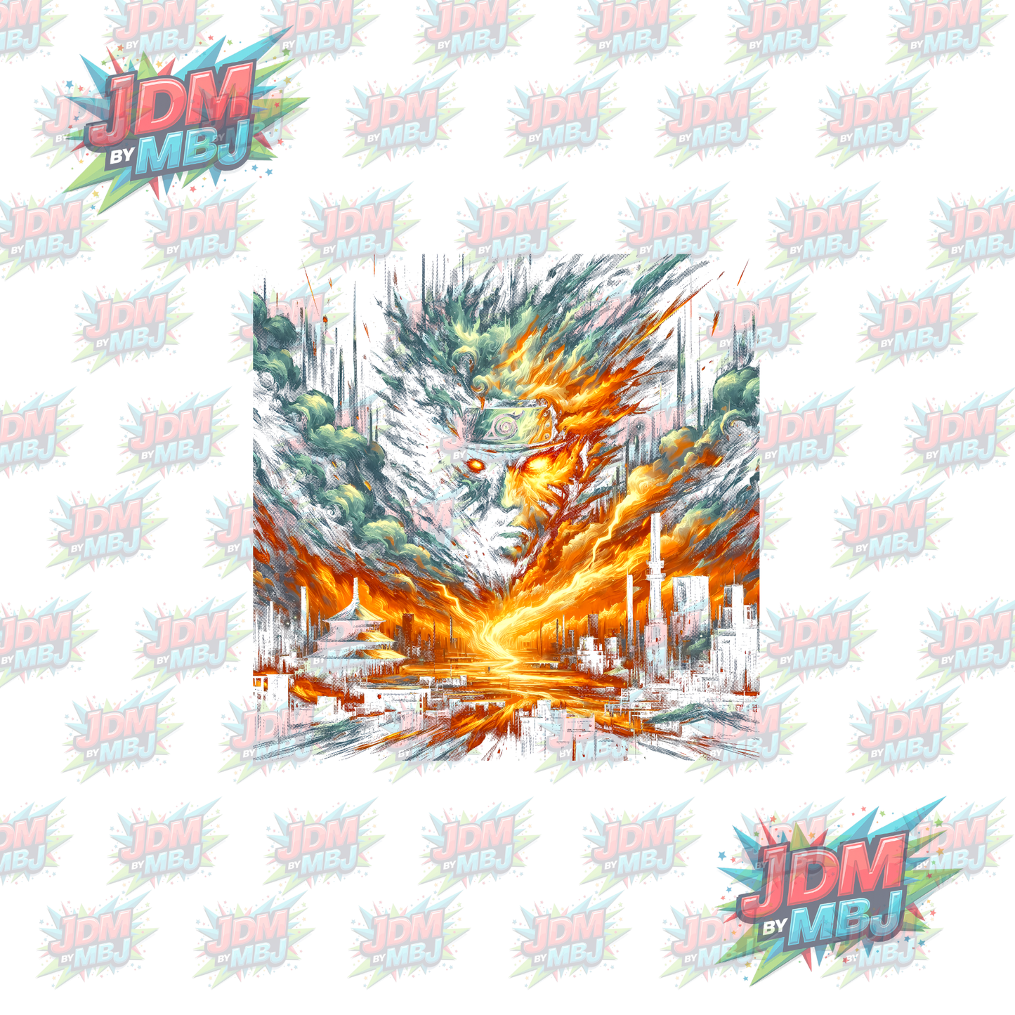 Iron On - Naruto 'Halftone' DTF