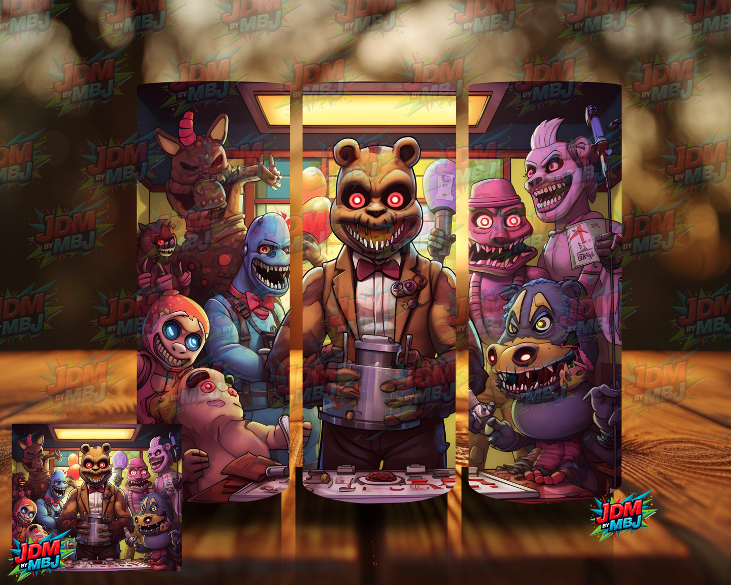 Inspired by Five Nights of Freddy Sublimation Prints