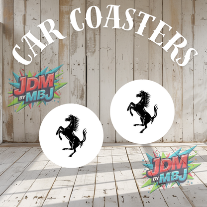 Juego de 2 posavasos para coche fabricados