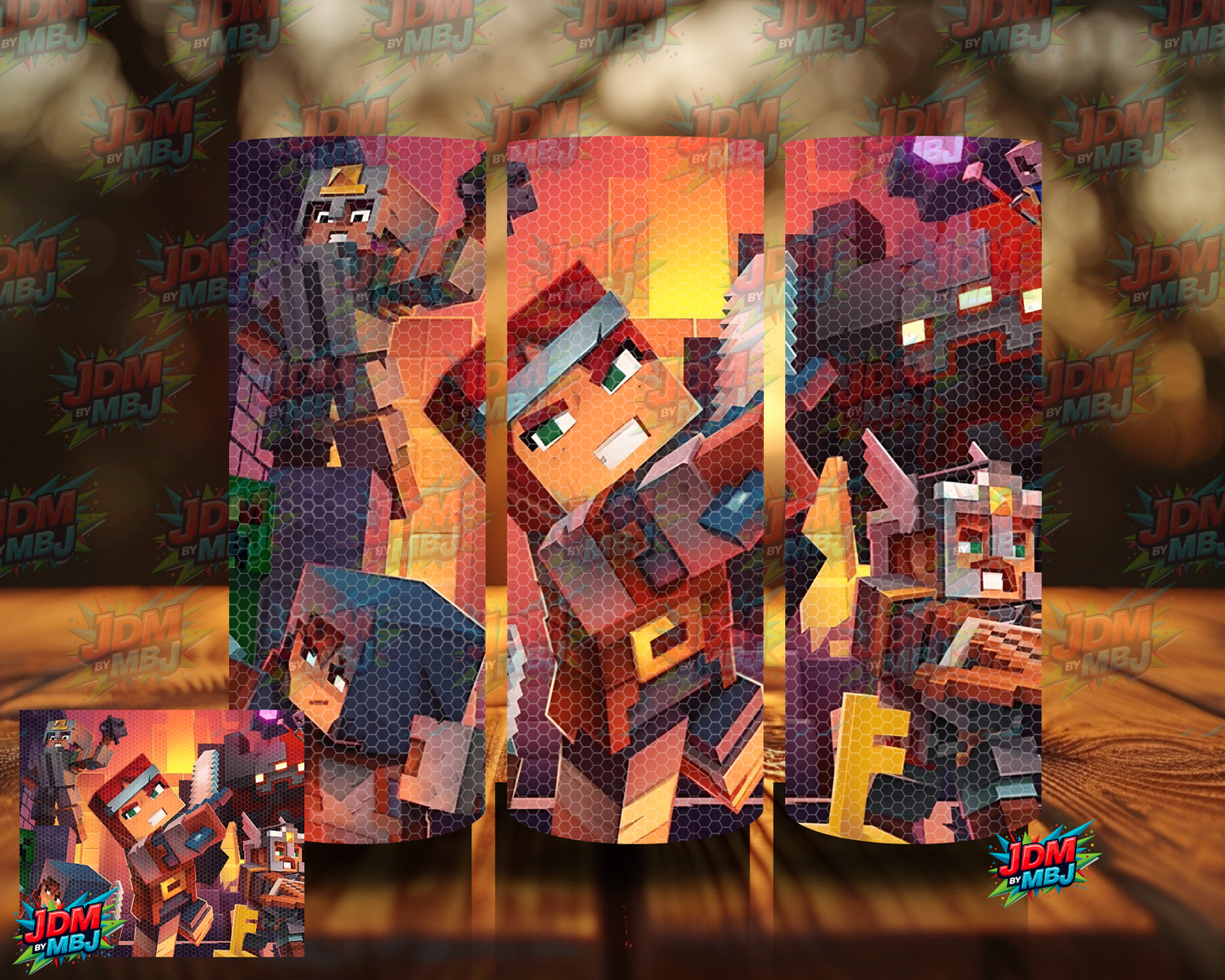 Rhinestone Minecraft 20oz Sublimation Prints