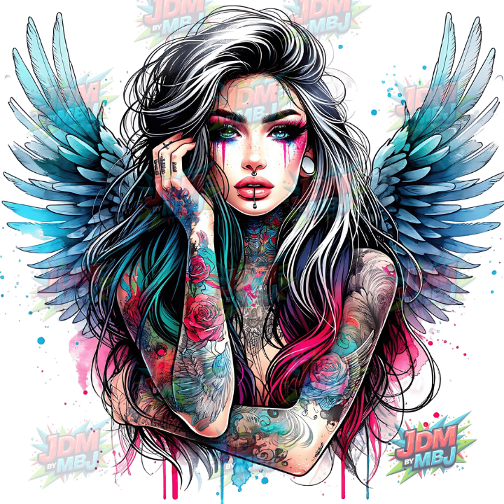 Iron On - Tattoo Girl DTF 25cm