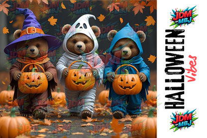 Inspirado en las impresiones de sublimación de Halloween