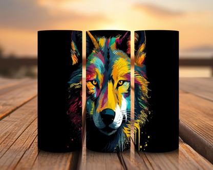 Inspirado en impresiones de sublimación de lobos