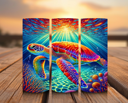 Inspirado en las impresiones de sublimación de tortugas