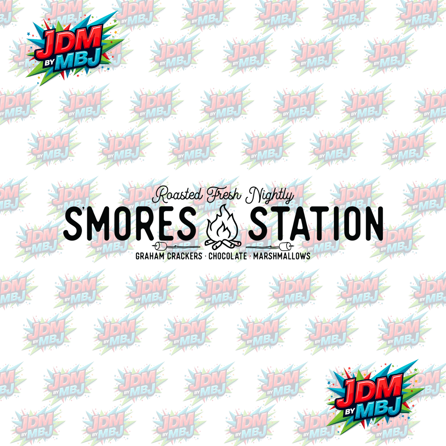 Iron On - Smores Station DTF 20cm