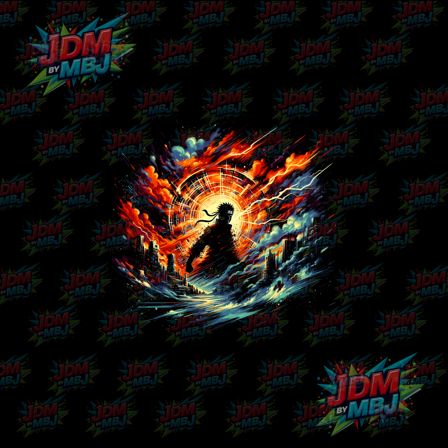 Iron On - Naruto 'Halftone' DTF
