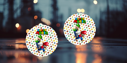 Impresiones de sublimación de posavasos de Super Mario (8 por página)