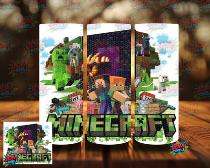 Rhinestone Minecraft 20oz Sublimation Prints