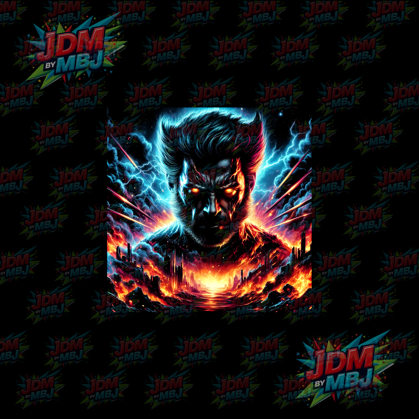 Iron On - Superhero Halftone DTF