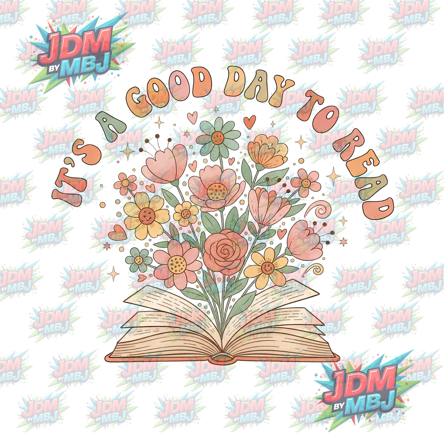 Iron On - It's a Good Day To Read DTF 20cm