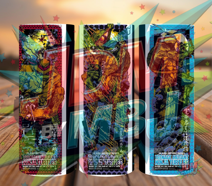 Inspirado en las impresiones de sublimación de las Tortugas Ninja Adolescentes