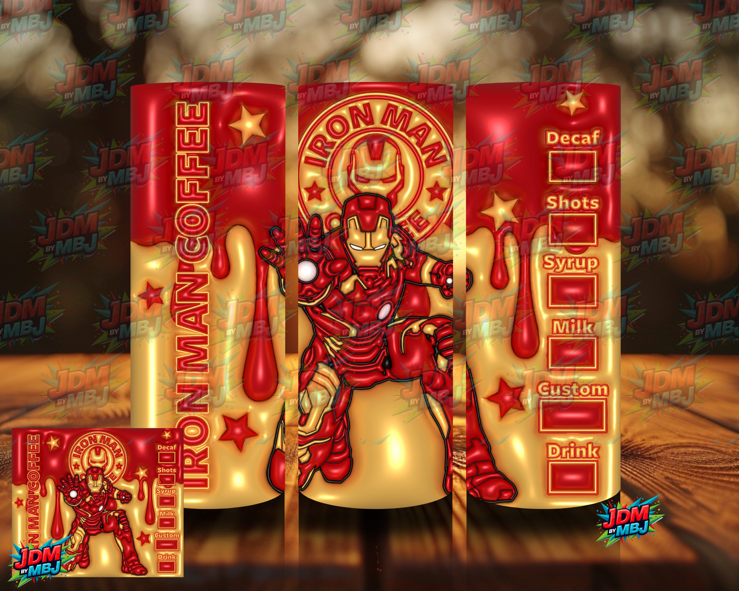 Bubble Style "Coffee" Sublimation Prints