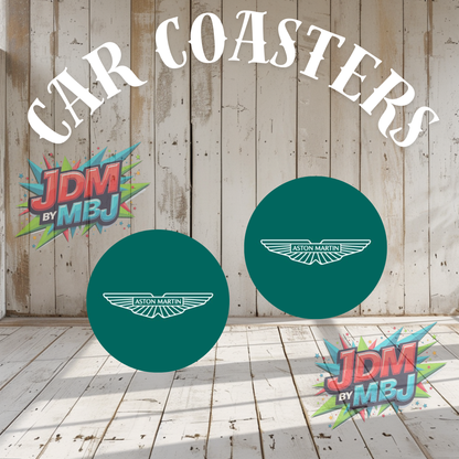 Juego de 2 posavasos para coche fabricados